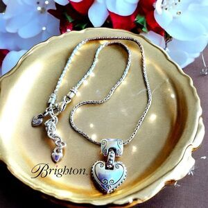 BRIGHTON "Cafe Au Lait" Vintage Heart Necklace